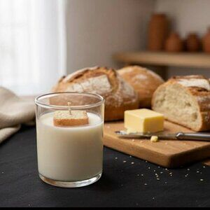 Homemade Bread inspired soy Wax Candle